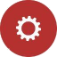 Mechanical installation supervision icon